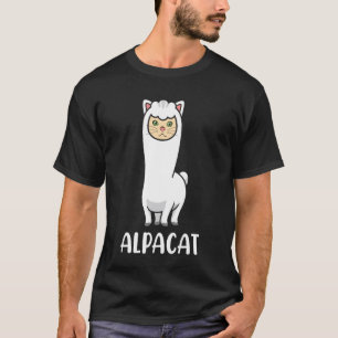 Katllama Schattige Kat Lama Hybride Dier Grafisch  T-shirt