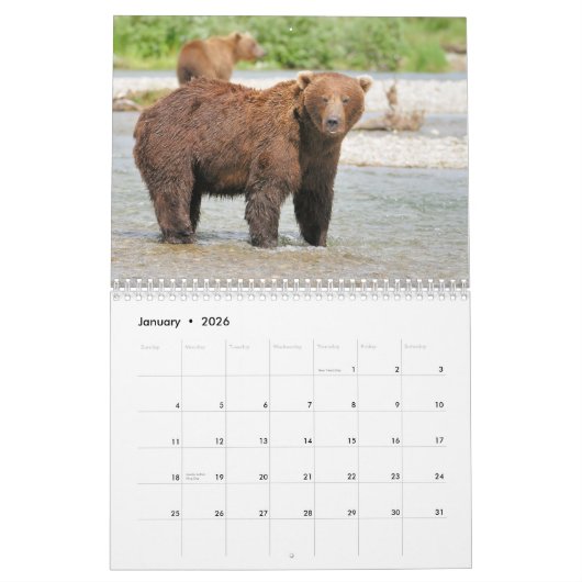 Katmai Beren Agenda Kalender (Jan 2026)