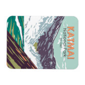 Katmai Nationaal Park Tienduizend roken  Magneet (Horizontaal)