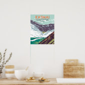 Katmai Nationaal Park Tienduizend roken Poster (Keuken)