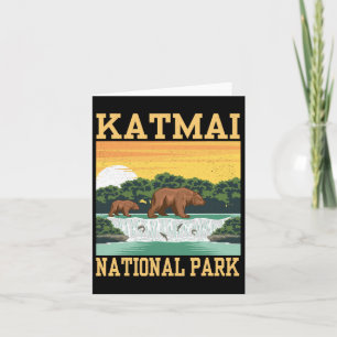 Katmai National Park Alaska Beer Wandelen Outdoor Kaart