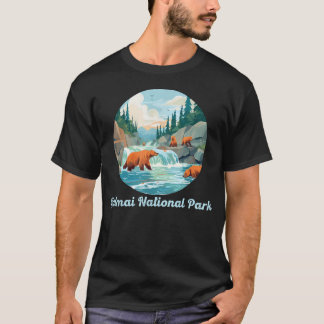 Katmai National Park Alaska Brooks Falls Zalm T-shirt