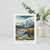 Katmai National Park Alaska Carte postale Voyage (Debout devant)