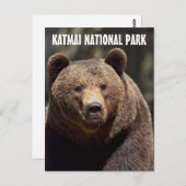 KATMAI NATIONAL PARK GRIZZLY BEER BRIEFKAARTEN (Voorkant / Achterkant)