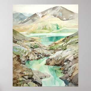 Katmai National Park Waterverf Poster