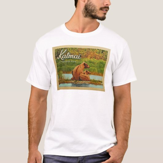 Katmai T-Shirt National Park Beren  (Voorkant)