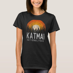 Katmai US National Park Alaska Retro 70 s 8 T-shirt