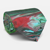 Katmandu 2 Wild Green Cravate Abstraite (Roulé)