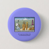 Katmandu & Dogmandu Cartoon Canvas Button (Voorkant)