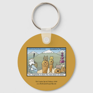 Katmandu & Dogmandu Cartoon Canvas Sleutelhanger