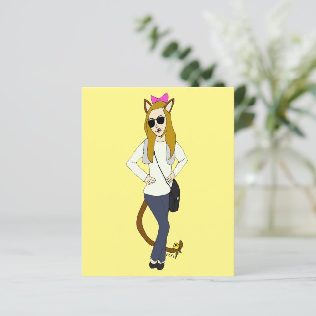 katmeisje (Staand voorkant)
