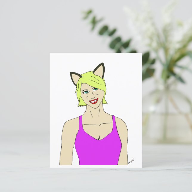 katmeisje (Staand voorkant)