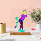 katmeisje acryl bord (Huwelijk)