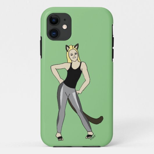 katmeisje Case-Mate iPhone case (Achterkant)