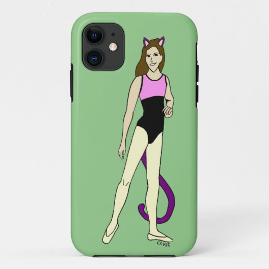 katmeisje Case-Mate iPhone case (Achterkant)