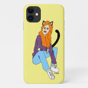 katmeisje iPhone 11 hoesje