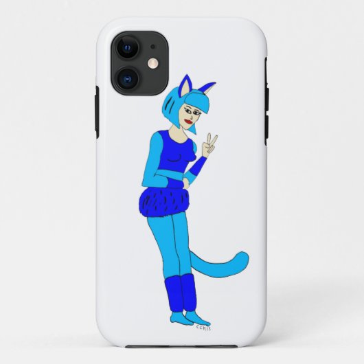 katmeisje Case-Mate iPhone case (Achterkant)