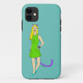 katmeisje Case-Mate iPhone case (Achterkant)