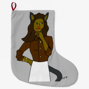 katmeisje grote kerstsok