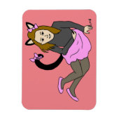 katmeisje magneet (Verticaal)