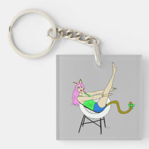 katmeisje sleutelhanger