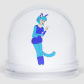 katmeisje sneeuwbol (Voorkant)