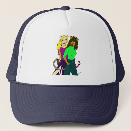 katmeisjes trucker pet (Voorkant)