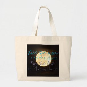 Katoen Baby Moon-Stars Canvas tas Baby Dapeltas