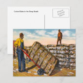 Katoen balen in het diepe zuiden van de jaren 20 briefkaart (Voorkant / Achterkant)