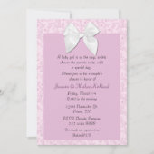 Katoen Chic Couple's Baby Girl Shower Invitation Kaart (Voorkant)