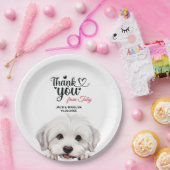 Katoen De Tulear Hond Huwelijksreceptie Papieren Bordje (Feest)