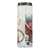 Katoen De Tulear Hond Kerstfeest Thermosbeker (Achterkant)