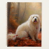 Katoen De Tulear in Herfstbladeren Herfst Inspire Planner (Voorkant)