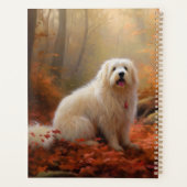 Katoen De Tulear in Herfstbladeren Herfst Inspire Planner (Achterkant)