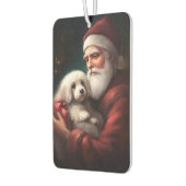 Katoen de Tulear met Kerstmis Luchtverfrisser (Links)