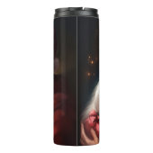 Katoen de Tulear met Kerstmis Thermosbeker (Achterkant)