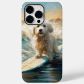 Katoen De Tulear Strand Surfen Schilderij Case-Mate iPhone Case (Achterkant)