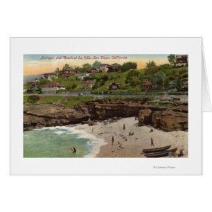 Katoen en strand in La Jolla