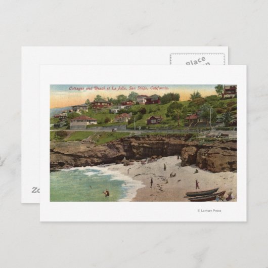 Katoen en strand in La Jolla Briefkaart (Voorkant / Achterkant)