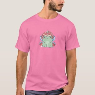 Katoen esthetisch Kawaii Fairy Unicorn Frog Mu T-shirt