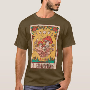 Katoen esthetisch paddenstoel Tarot Kaart Fairycor T-shirt
