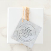 Katoen Etiket QR Code Kaart Label (In situ)