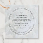 Katoen Etiket QR Code Kaart Label (Voorkant)