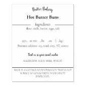 Katoen Etiket Rubberstempel (Afrduk)