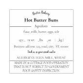 Katoen Etiket Rubberstempel (Afrduk)