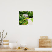 Katoen in de Engelse tuinen Poster (Keuken)