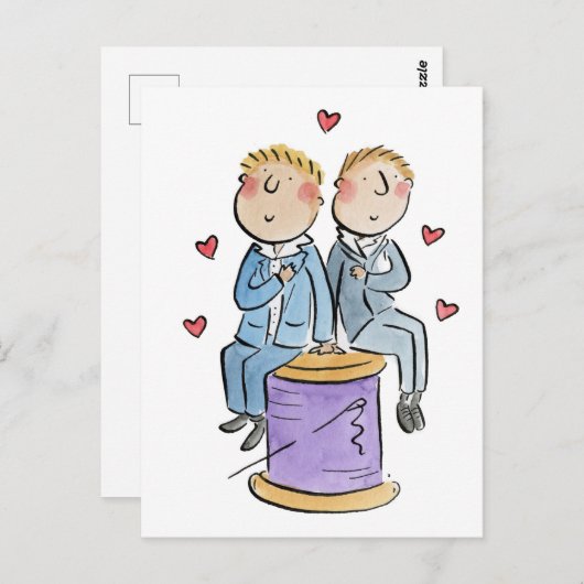 Katoen Jubileum Briefkaart (Voorkant / Achterkant)