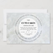 Katoen met etiket QR-code en Kaart van een koekje (Voorkant)