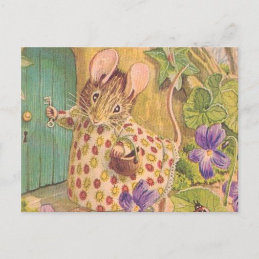 Katoen muis - Beatrix Potter Briefkaart (Voorkant)