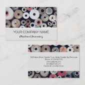 Katoen naaien visitekaartje (Voorkant / Achterkant)